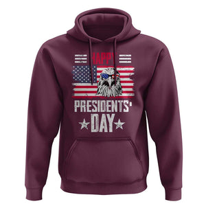 Happy Presidents' Day Hoodie Patriotic American Eagle US Flag Pride TS02 Maroon Print Your Wear