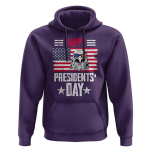 Happy Presidents' Day Hoodie Patriotic American Eagle US Flag Pride TS02 Purple Print Your Wear