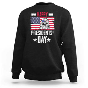 Happy Presidents' Day Sweatshirt Patriotic American Eagle US Flag Pride TS02 Black Print Your Wear