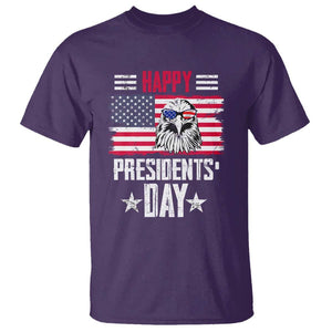 Happy Presidents' Day T Shirt Patriotic American Eagle US Flag Pride TS02 Purple Print Your Wear