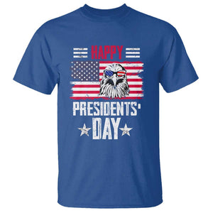 Happy Presidents' Day T Shirt Patriotic American Eagle US Flag Pride TS02 Royal Blue Print Your Wear