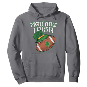 Fighting Irish Hoodie Football Shamrock St Patricks Spirit Classic Vintage TS02 Charcoal Print Your Wear