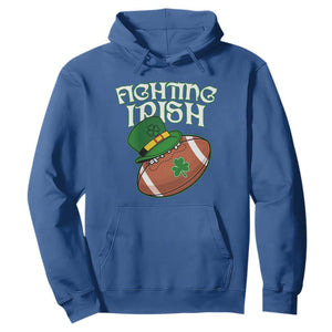 Fighting Irish Hoodie Football Shamrock St Patricks Spirit Classic Vintage TS02 Royal Blue Print Your Wear