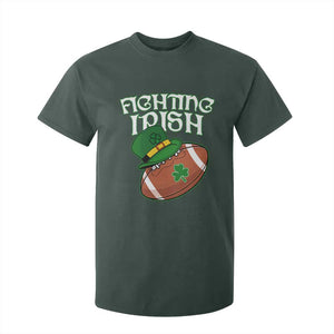 Fighting Irish T Shirt For Kid Football Shamrock St Patricks Spirit Classic Vintage TS02 Dark Forest Green Print Your Wear