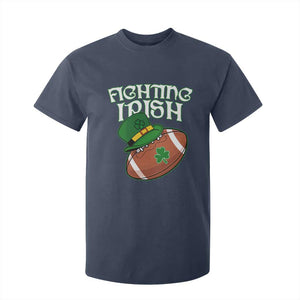 Fighting Irish T Shirt For Kid Football Shamrock St Patricks Spirit Classic Vintage TS02 Navy Print Your Wear