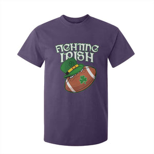 Fighting Irish T Shirt For Kid Football Shamrock St Patricks Spirit Classic Vintage TS02 Purple Print Your Wear