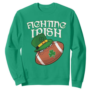 Fighting Irish Sweatshirt Football Shamrock St Patricks Spirit Classic Vintage TS02 Irish Green Print Your Wear