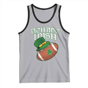 Fighting Irish Tank Top Football Shamrock St Patricks Spirit Classic Vintage TS02 Athletic Heather Black Print Your Wear