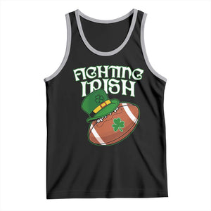 Fighting Irish Tank Top Football Shamrock St Patricks Spirit Classic Vintage TS02 Black Athletic Heather Print Your Wear