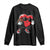 Valentines Day Heart Playing Football Long Sleeve Shirt Cute Gift for Sports Lovers TS02 Black Print Your Wear