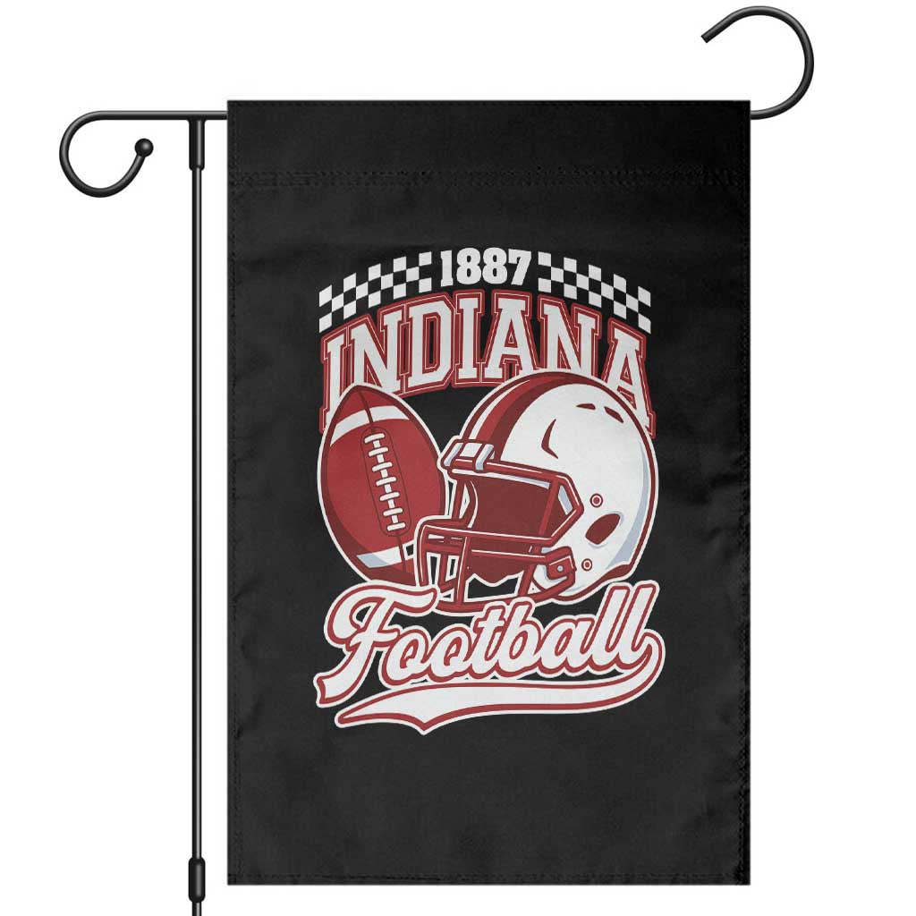 Indiana Pride Football Lover Garden Flag Retro IN for Sport Fans TS02 Black Print Your Wear