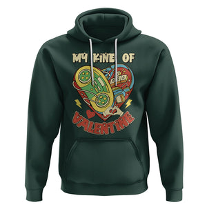 Gamer Valentines Day Hoodie My Kind Of Valentine Gaming Game Lover TS02 Dark Forest Green Printyourwear