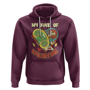 Gamer Valentines Day Hoodie My Kind Of Valentine Gaming Game Lover TS02 Maroon Printyourwear