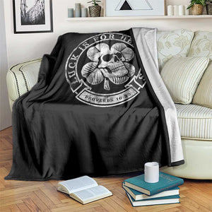 Lucky Is For Heretics Skull Shamrock Throw Blanket Proverbs 16:33 Christian St Patricks Day Statement TS02 Print Your Wear