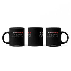 The Only Thing More Powerful Than Hate Is Love Coffee Mug Red Hearts Elegant Bunny Inspirational Quote TS02 Print Your Wear