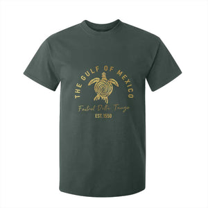 Gulf Of Mexico Turtle T Shirt For Kid Foxtrots Deltas Tangos TS02 Dark Forest Green Print Your Wear