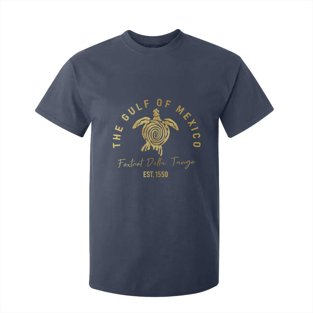 Gulf Of Mexico Turtle T Shirt For Kid Foxtrots Deltas Tangos TS02 Navy Print Your Wear