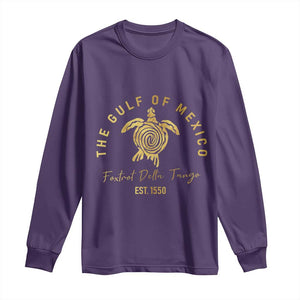 Gulf Of Mexico Turtle Long Sleeve Shirt Foxtrots Deltas Tangos TS02 Purple Print Your Wear