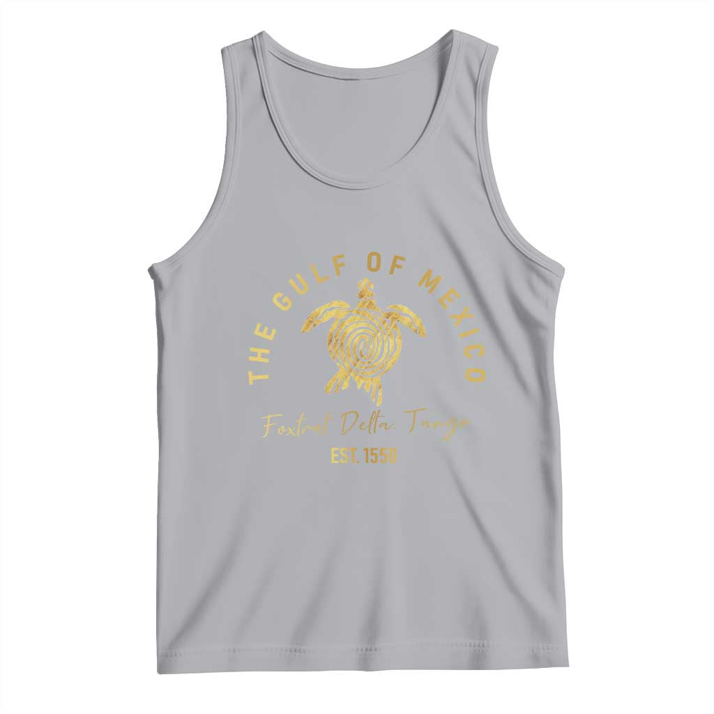 Gulf Of Mexico Turtle Tank Top Foxtrots Deltas Tangos TS02 Athletic Heather Print Your Wear