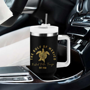 Gulf Of Mexico Turtle Tumbler With Handle Foxtrots Deltas Tangos TS02 Print Your Wear