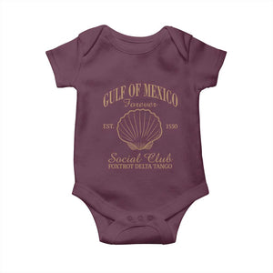Gulf Of Mexico Baby Onesie Foxtrot Delta Tango FDT Resist TS02 Maroon Print Your Wear