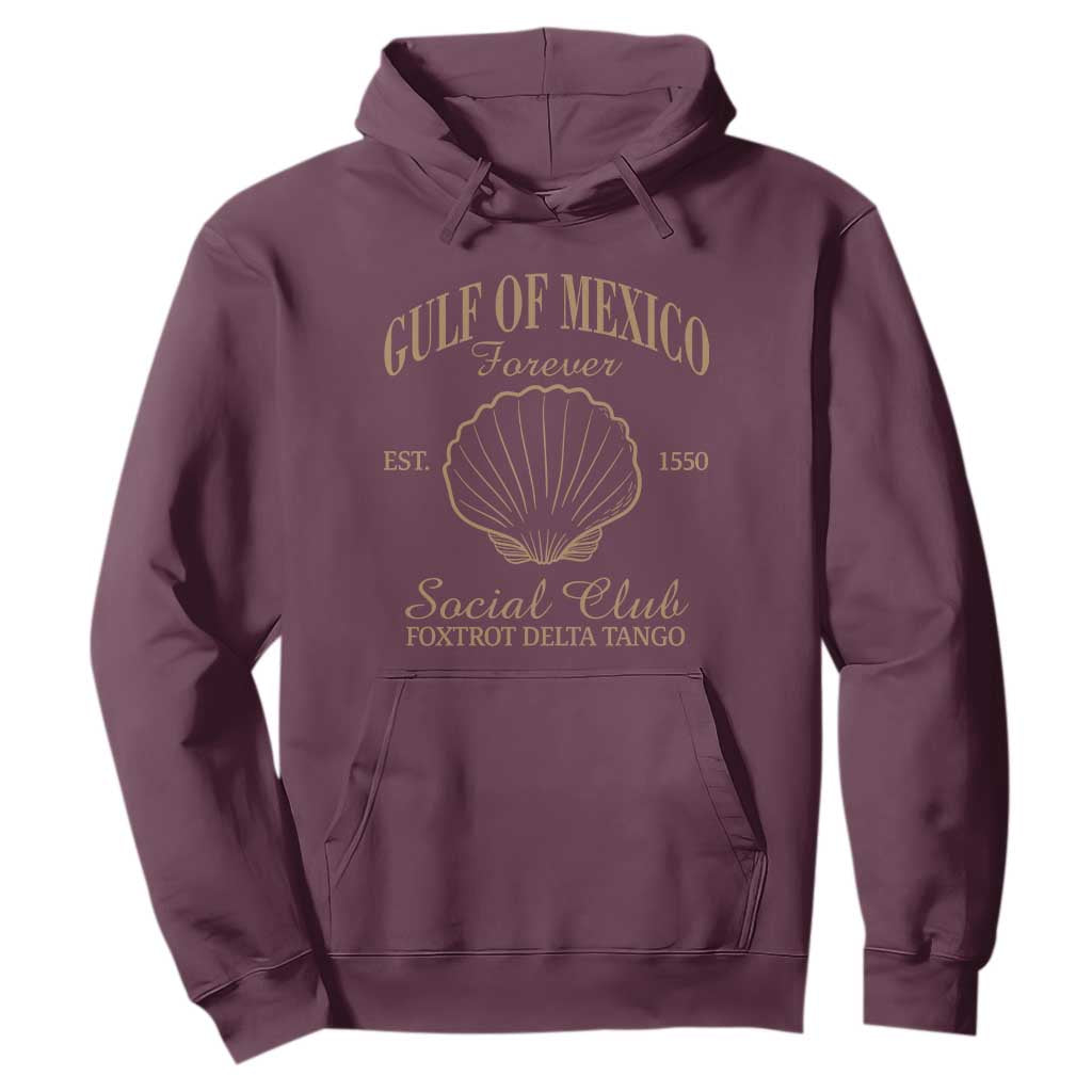 Gulf Of Mexico Hoodie Foxtrot Delta Tango FDT Resist TS02 Maroon Print Your Wear