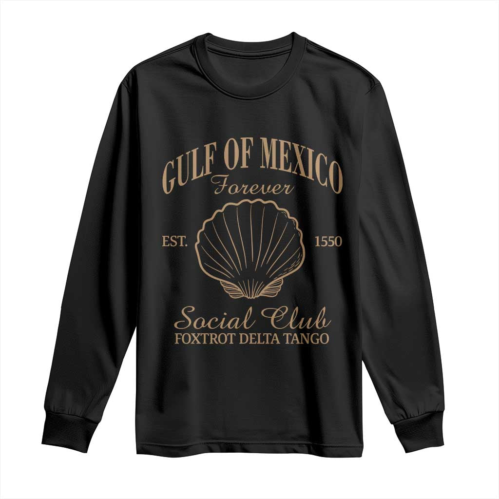 Gulf Of Mexico Long Sleeve Shirt Foxtrot Delta Tango FDT Resist TS02 Black Print Your Wear