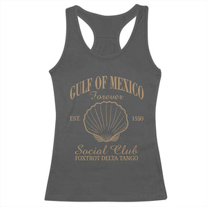 Gulf Of Mexico Racerback Tank Top Foxtrot Delta Tango FDT Resist TS02 Dark Heather Print Your Wear