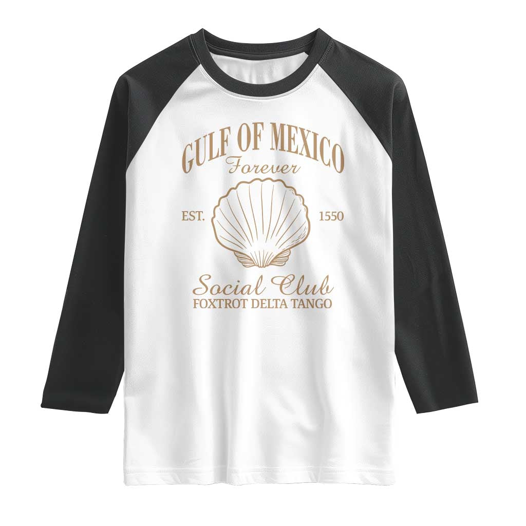 Gulf Of Mexico Raglan Shirt Foxtrot Delta Tango FDT Resist TS02 White Black Print Your Wear