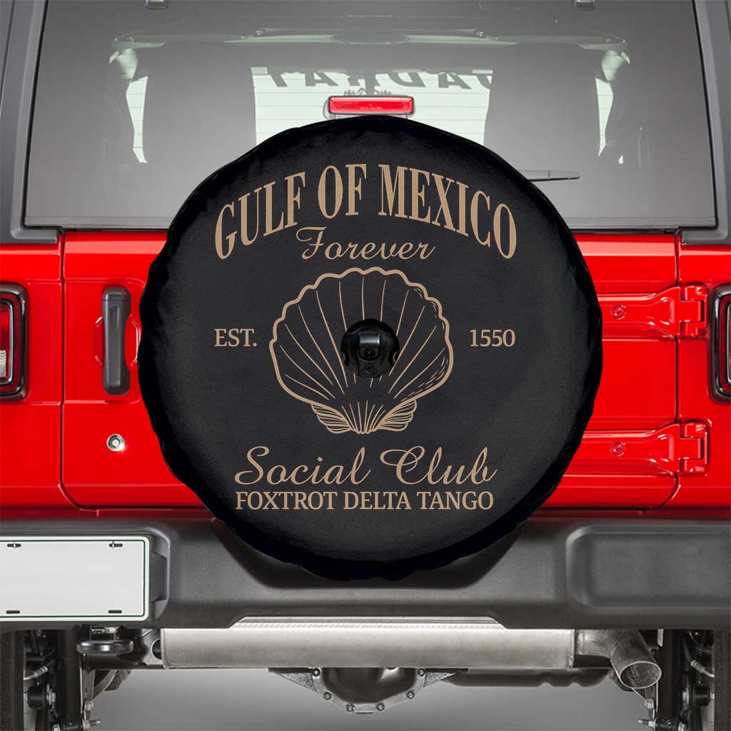 Gulf Of Mexico Spare Tire Cover Foxtrot Delta Tango FDT Resist TS02 Black Print Your Wear