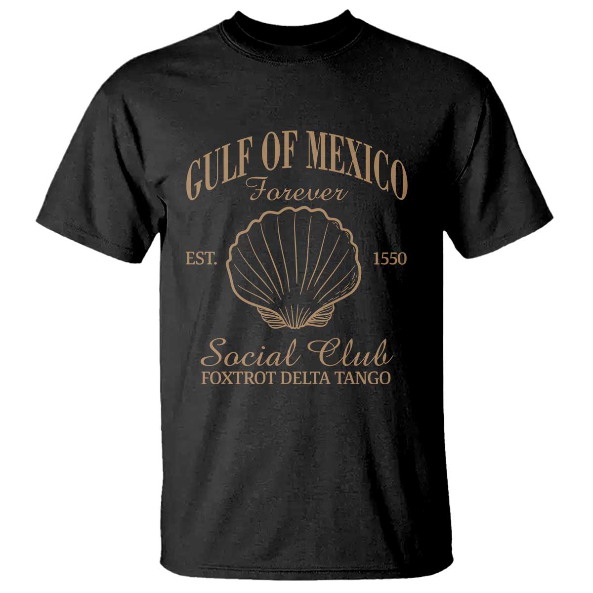 Gulf Of Mexico T Shirt Foxtrot Delta Tango FDT Resist TS02 Black Print Your Wear