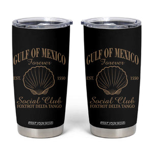 Gulf Of Mexico Tumbler Cup Foxtrot Delta Tango FDT Resist TS02 Black Print Your Wear