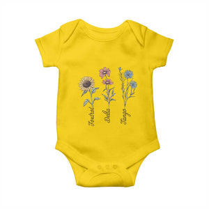 Floral FDT Foxtrot Delta Tango Baby Onesie Funny Offensive Retro TS02 Daisy Print Your Wear