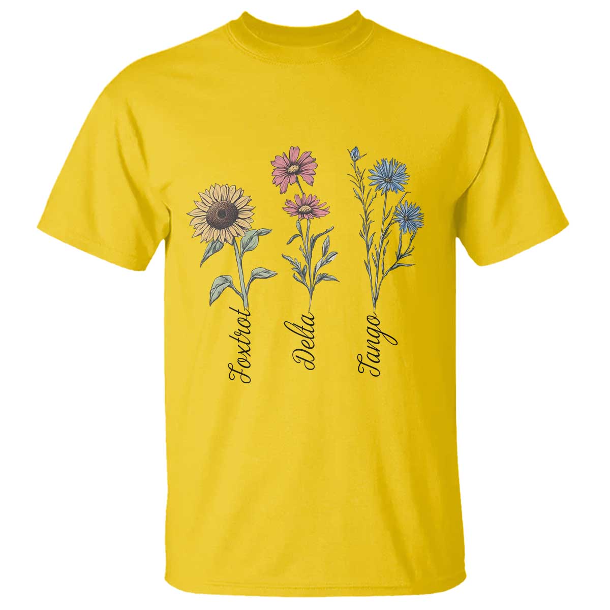 Floral FDT Foxtrot Delta Tango T Shirt Funny Offensive Retro TS02 Daisy Print Your Wear