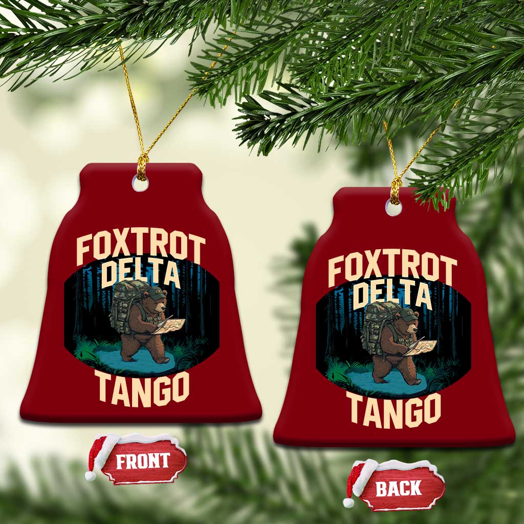 Foxtrots Deltas Tangos Funny Bear Resist Ceramic Ornament Protect Our National Parks TS02 Print Your Wear