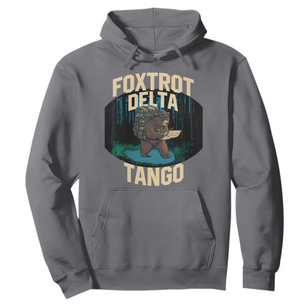 Foxtrots Deltas Tangos Funny Bear Resist Hoodie Protect Our National Parks TS02 Charcoal Print Your Wear