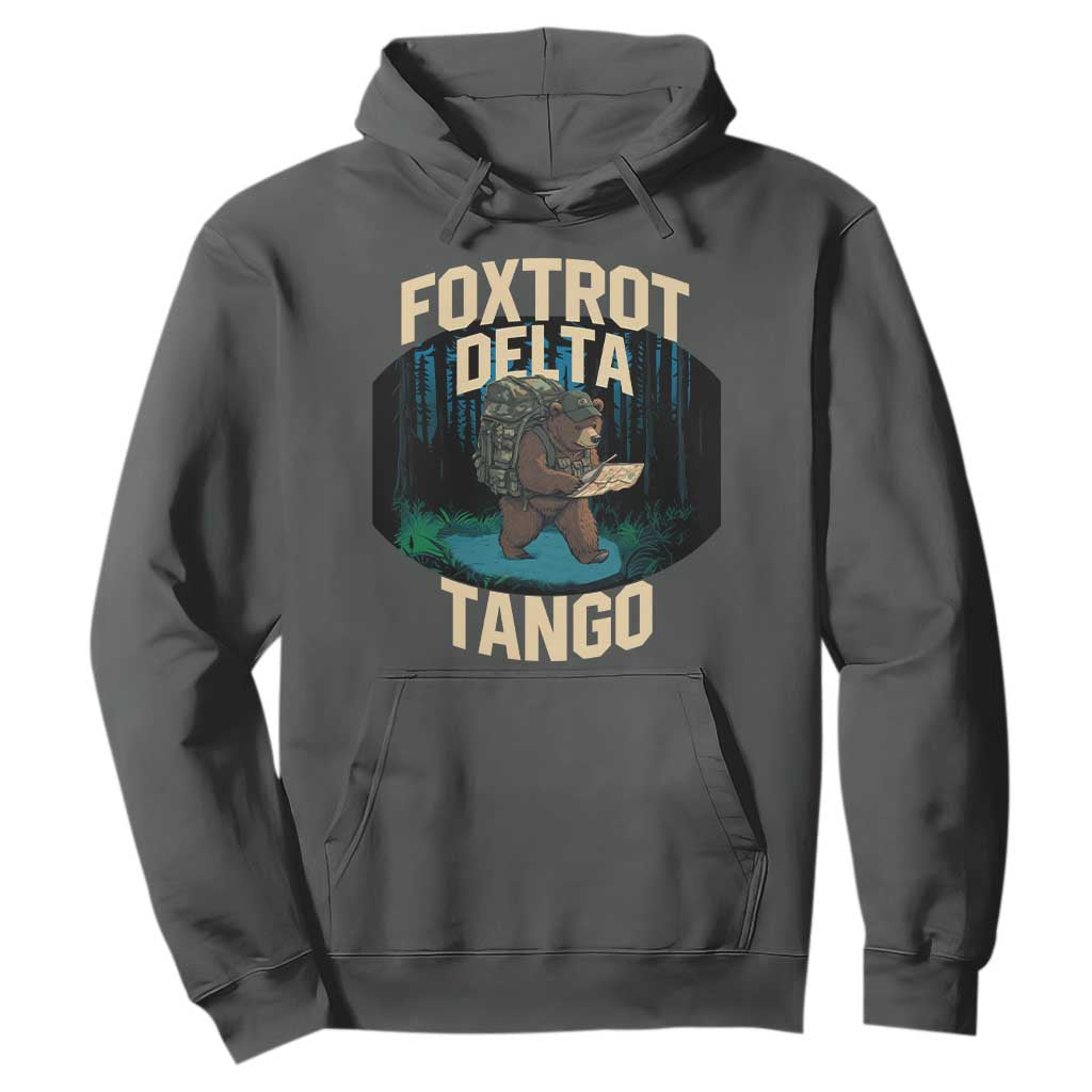 Foxtrots Deltas Tangos Funny Bear Resist Hoodie Protect Our National Parks TS02 Dark Heather Print Your Wear