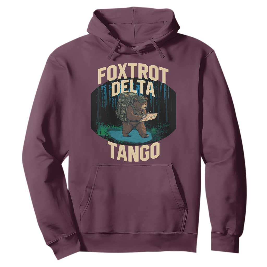 Foxtrots Deltas Tangos Funny Bear Resist Hoodie Protect Our National Parks TS02 Maroon Print Your Wear