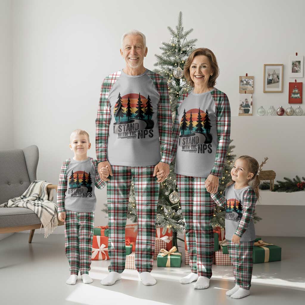 I Stand With The NPS Plaid Pajama Set National Park Support Park Rangers TS02 Christmas Plaid Print Your Wear