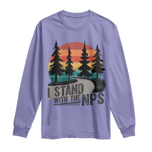 I Stand With The NPS Long Sleeve Shirt National Park Support Park Rangers TS02 Violet Print Your Wear