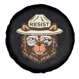 Resist Bear Retro Vintage Spare Tire Cover TS02 Print Your Wear
