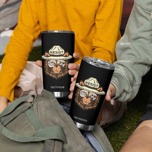 Resist Bear Retro Vintage Tumbler Cup TS02 Print Your Wear