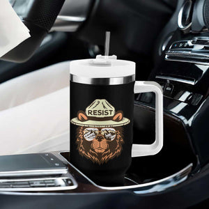 Resist Bear Retro Vintage Tumbler With Handle TS02 Print Your Wear