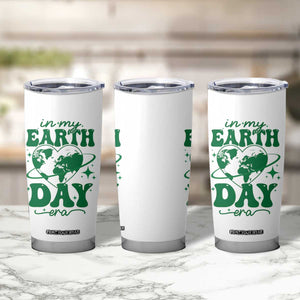In My Earth Day Era Tumbler Cup Cute Groovy Planet Heart TS02 Print Your Wear