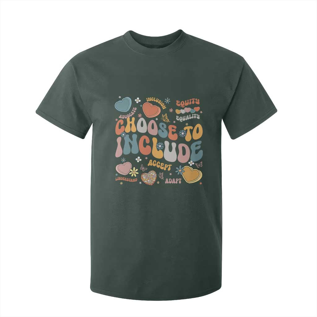 Autism Acceptance T Shirt For Kid Choose To Include Inclusion Matters TS02 Dark Forest Green Print Your Wear