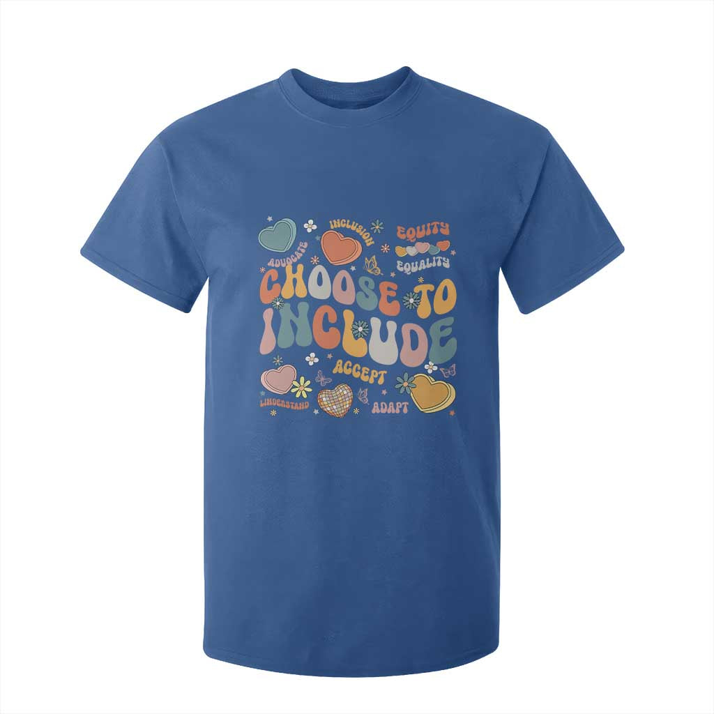 Autism Acceptance T Shirt For Kid Choose To Include Inclusion Matters TS02 Royal Blue Print Your Wear