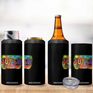 Autism Acceptance 4 in 1 Can Cooler Tumbler Accept Understand Love Autistic Support TS02 Print Your Wear