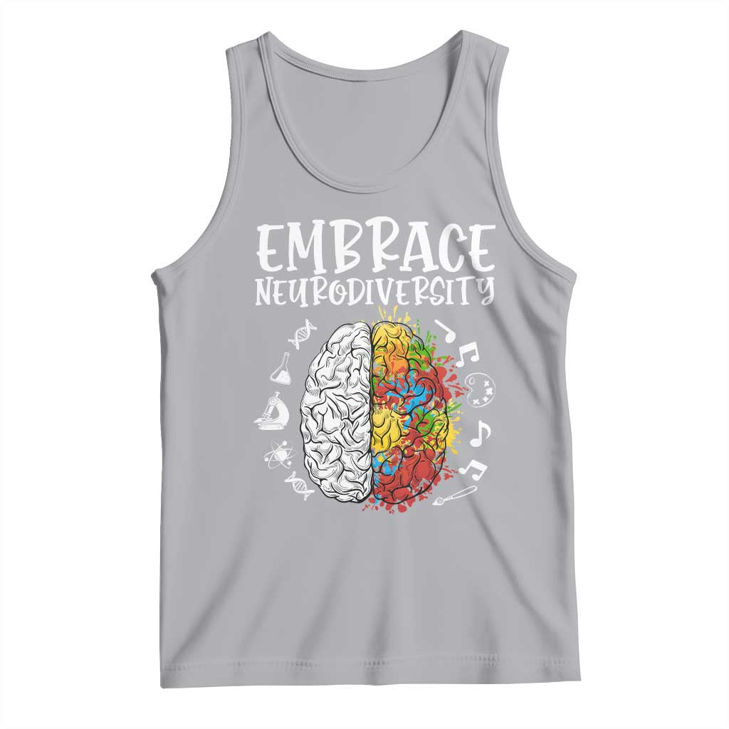Embrace Neurodiversity Tank Top Autism Awareness ASD ADHD Acceptance TS02 Athletic Heather Print Your Wear
