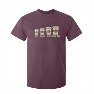 Funny Autism Mom T Shirt For Kid Coffee Support Autistic TS02 Maroon Print Your Wear