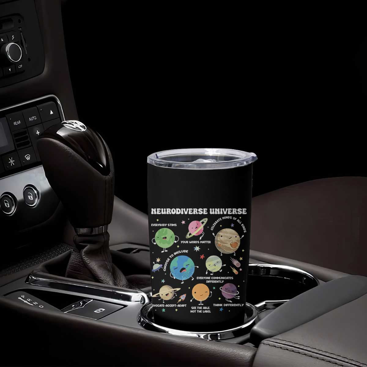 Neurodiverse Universe Tumbler Cup Autism Awareness ASD ADHD Neurodiversity Sped Teacher TS02 Print Your Wear
